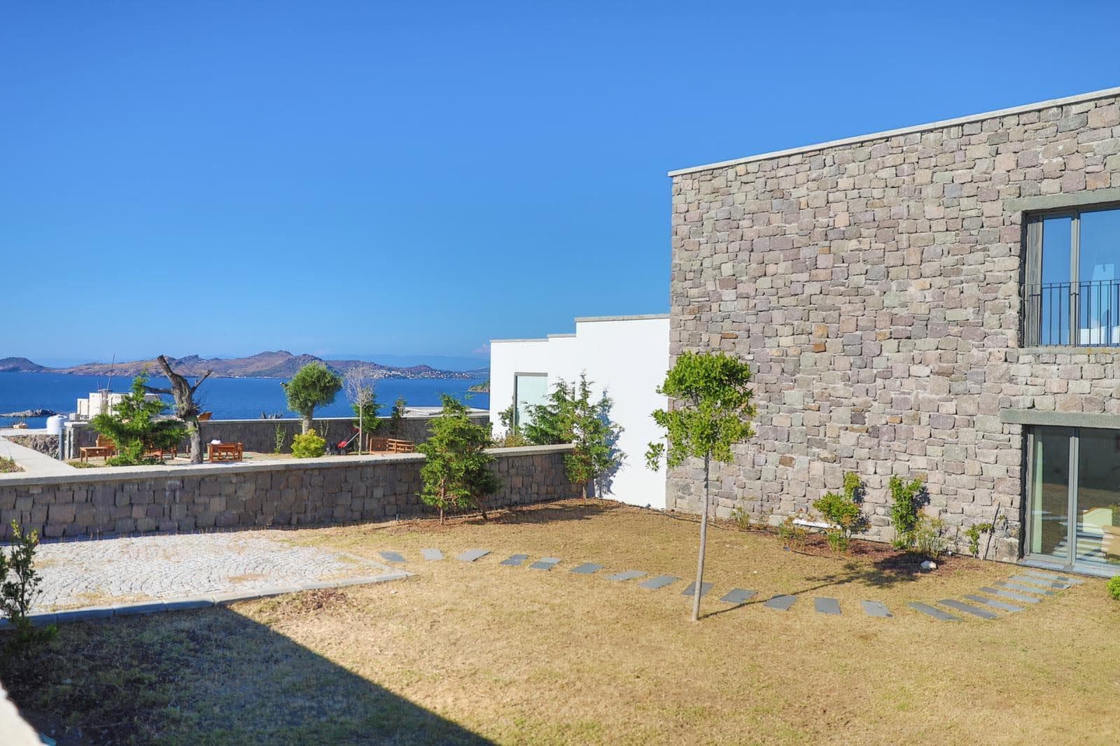 Bodrum Gümüşlük Vernus Villaları villalarından teslim edilmiş iç mekân görünümü